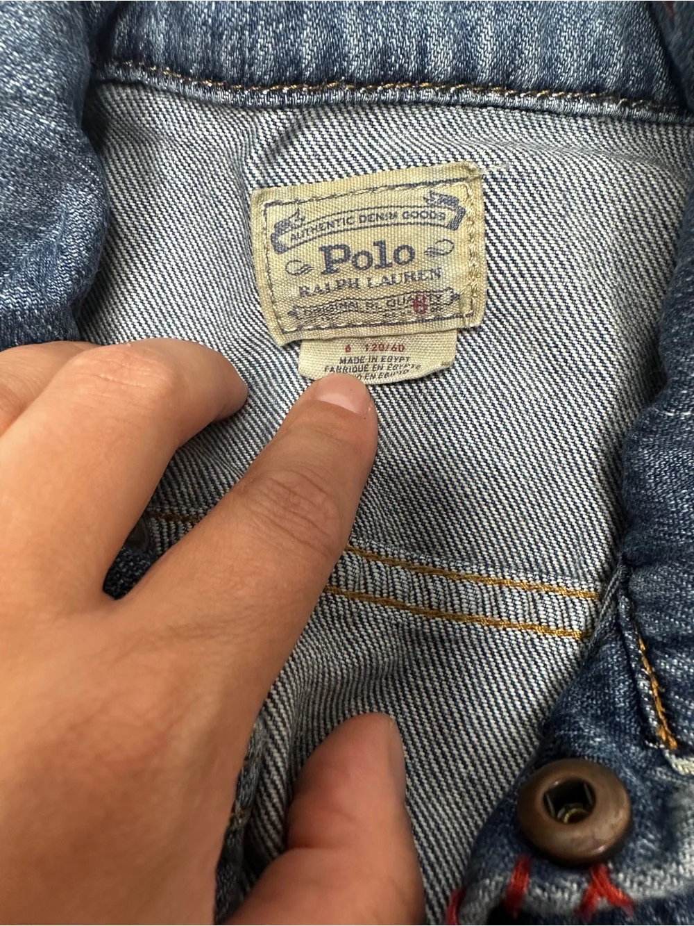 Polo Ralph Lauren Kids Distressed Patchwork Set Jacket Jeans size 6